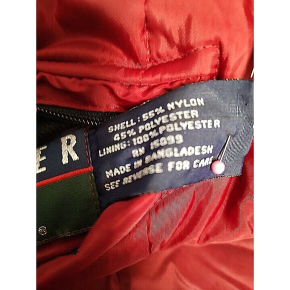 Trader Bay Men's reversible Puffer style Vest in Red and Gray 4 pocket Large - Picture 9 of 11